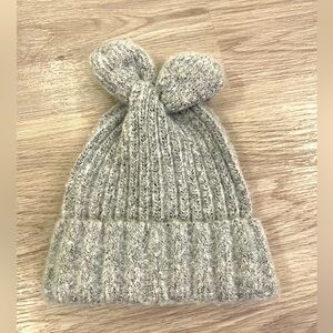 BCBGeneration Cute Grey Toque with Bow Ears.